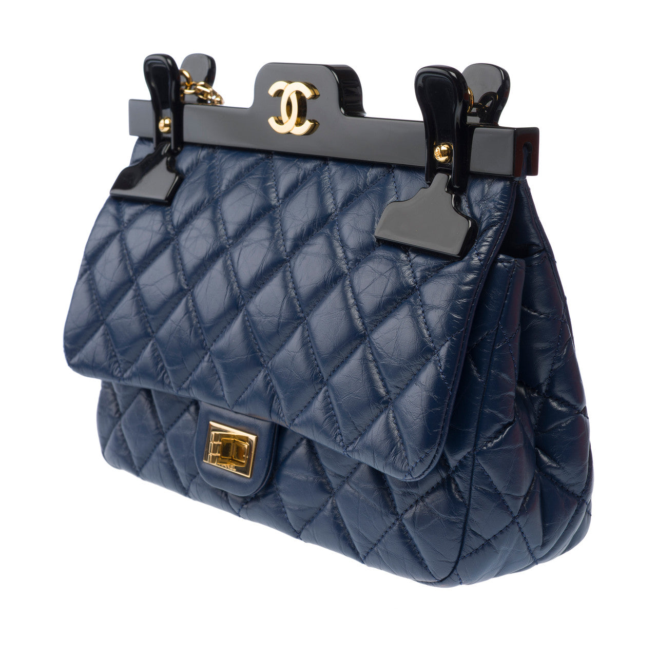 Sac CHANEL 2.55 en Cuir Bleu - 103082