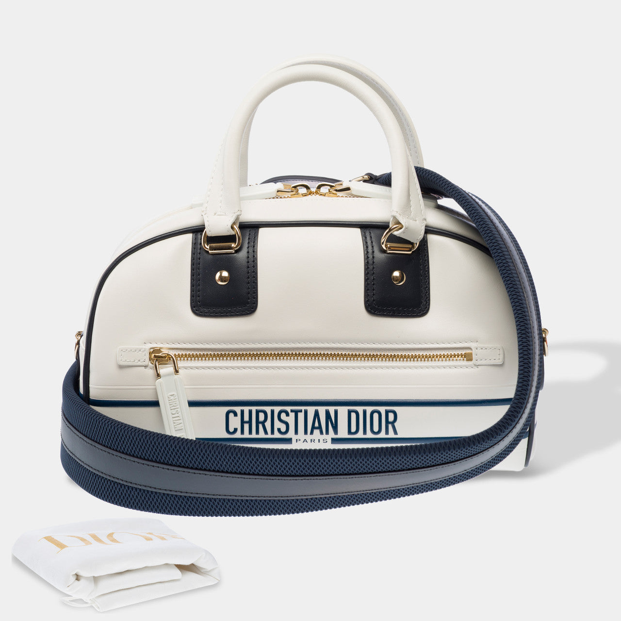 Sac DIOR en Cuir Blanc - 103076