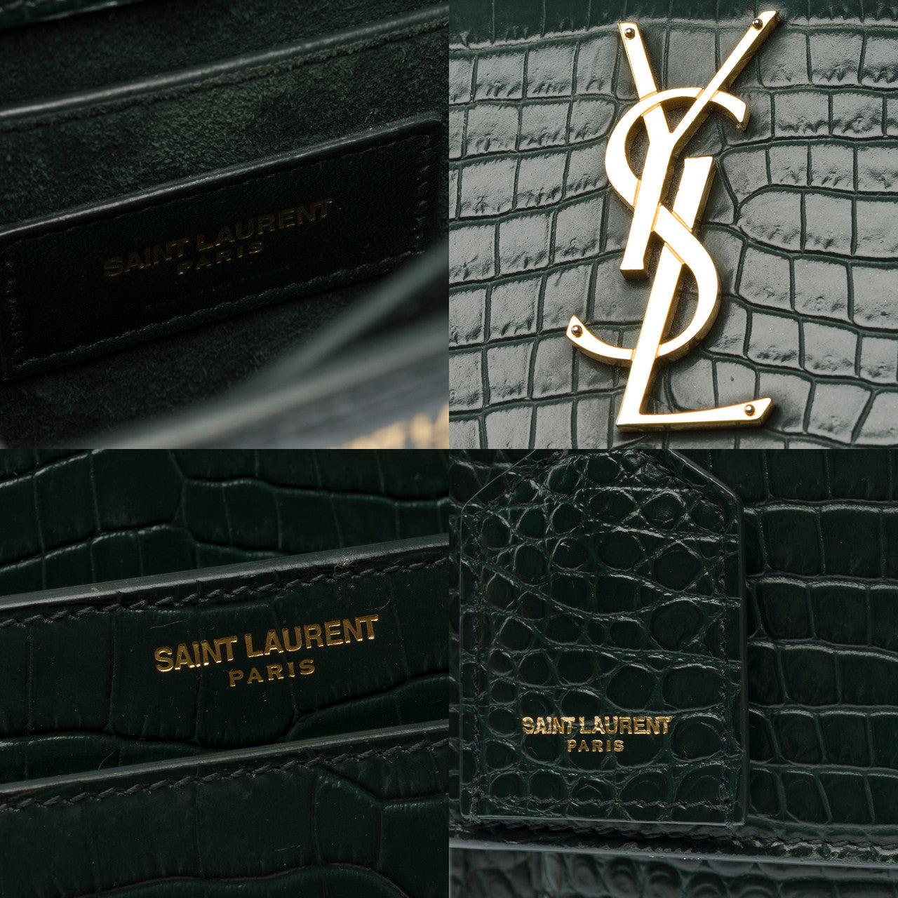 Sac YVES SAINT LAURENT en Cuir Vert - 103052