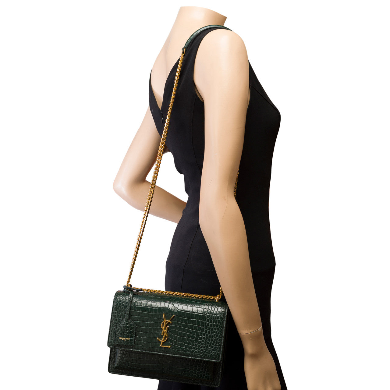 Sac YVES SAINT LAURENT en Cuir Vert - 103052