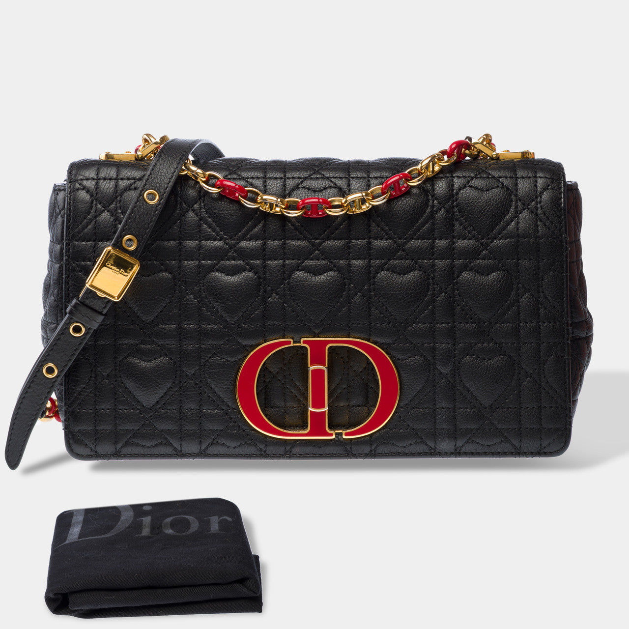 Sac DIOR Dior Caro en Cuir Noir - 103053