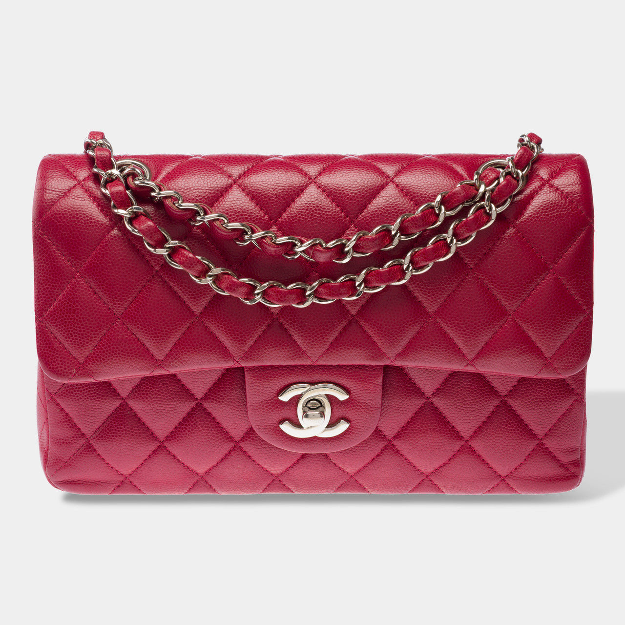 Sac CHANEL Timeless/Classique en Cuir Rouge - 103056