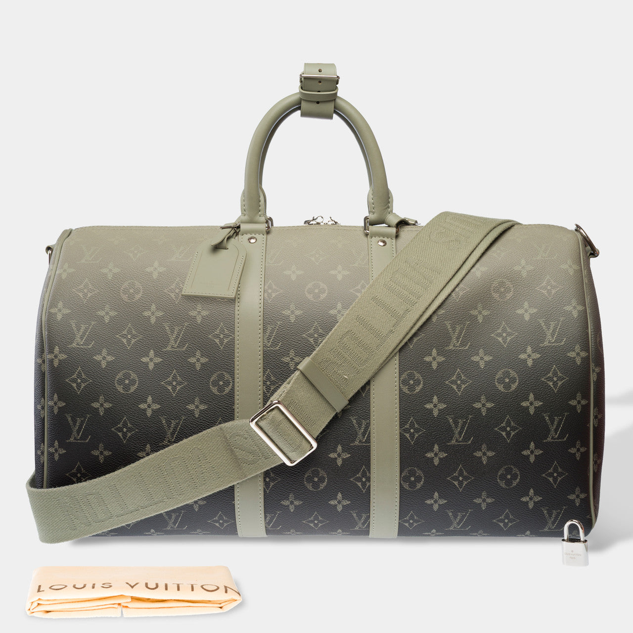 Sac LOUIS VUITTON Keepall en Toile Kaki - 103074