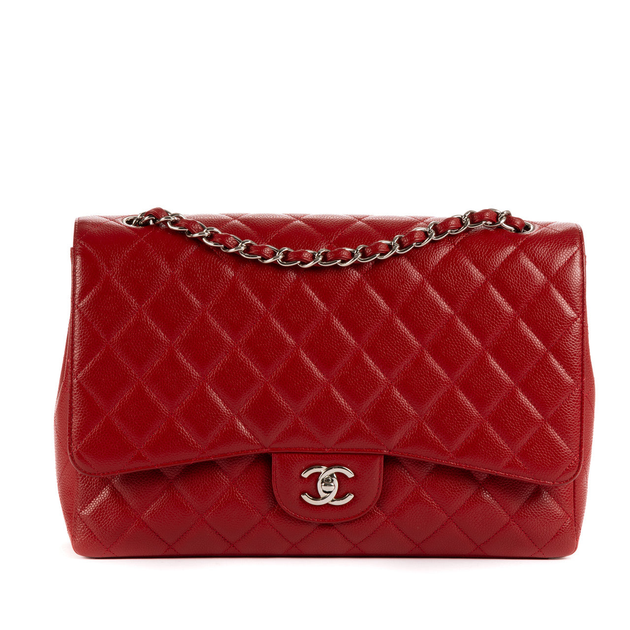 Sac CHANEL Timeless/Classique en Cuir Rouge - 103026