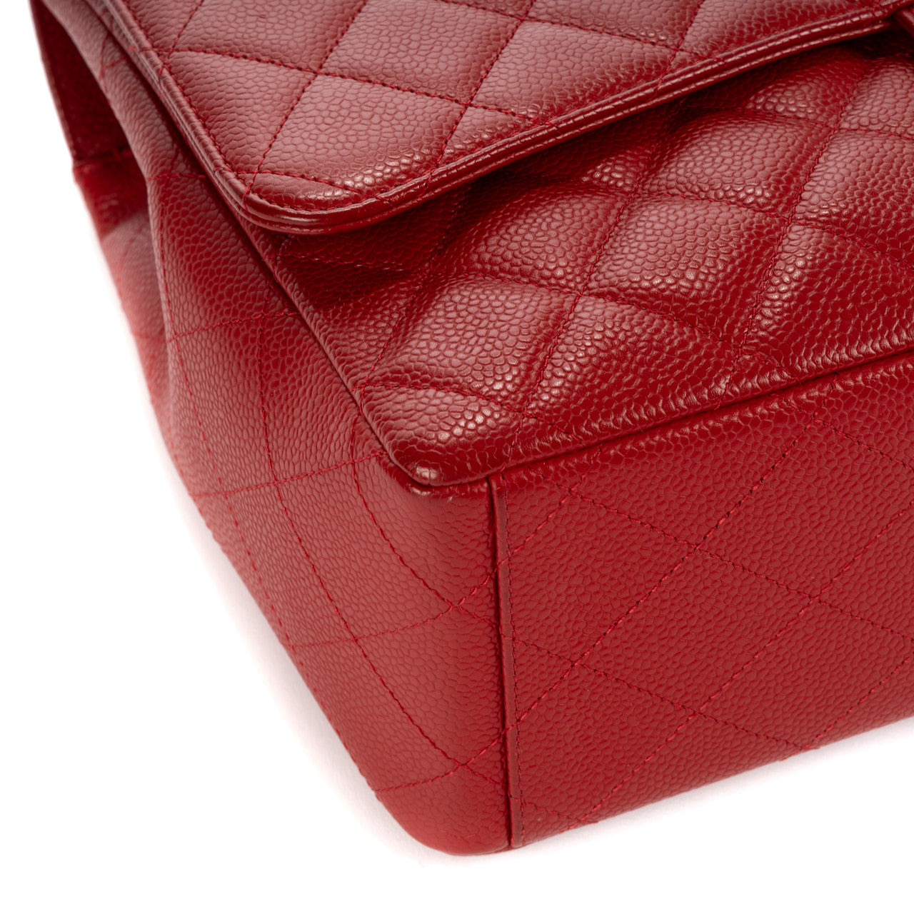 Sac CHANEL Timeless/Classique en Cuir Rouge - 103026