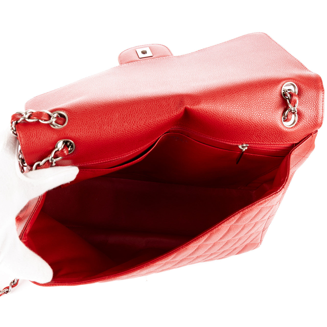Sac CHANEL Timeless/Classique en Cuir Rouge - 103026