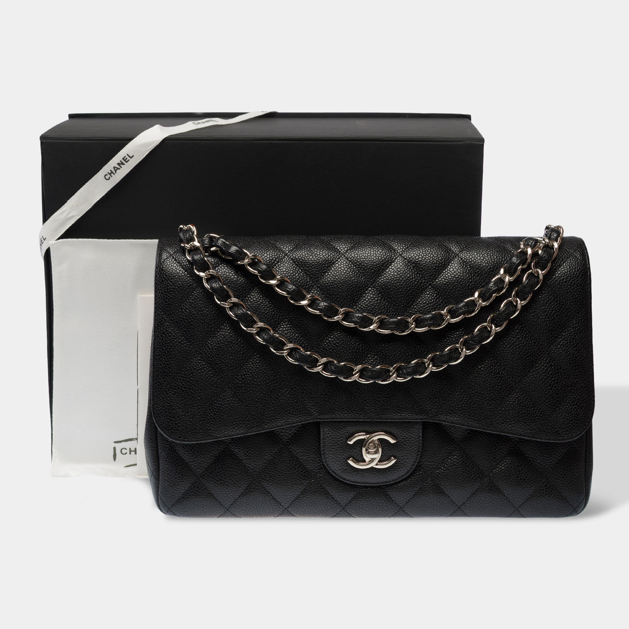 Sac CHANEL Timeless/Classique en Cuir Noir - 103047