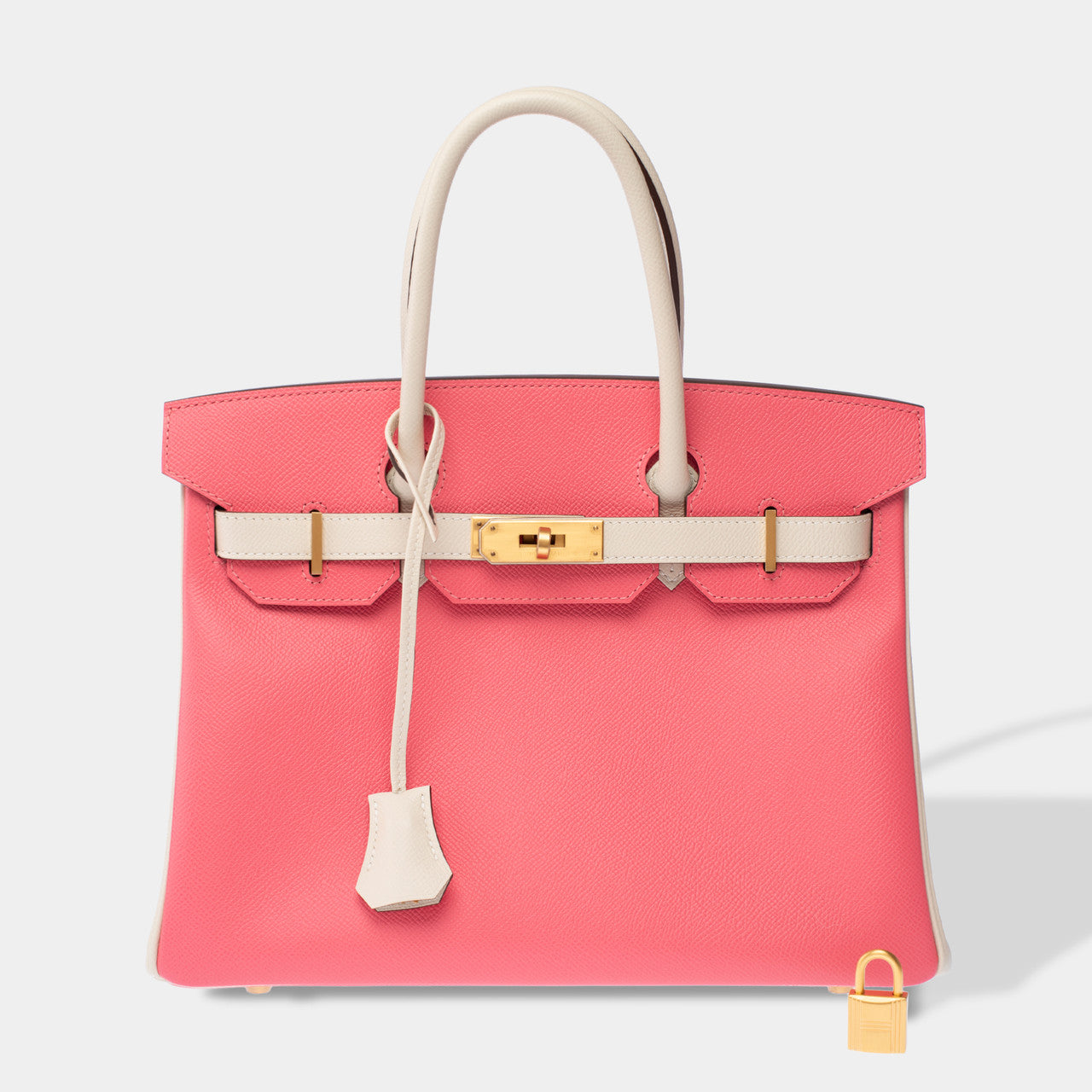 Sac HERMES Birkin 30 en Cuir Rose - 103106