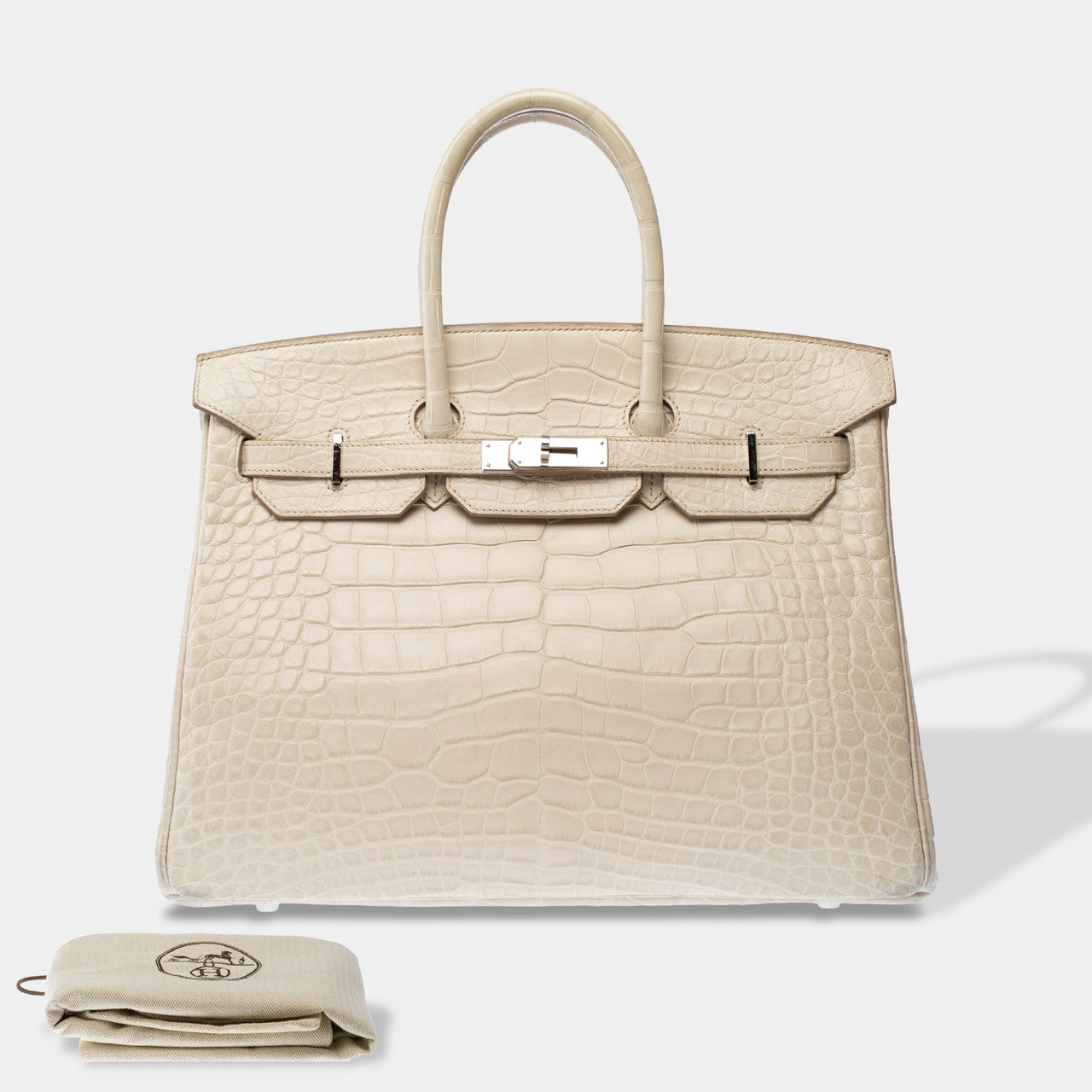 Sac HERMES Birkin 35 en Cuirs exotiques Beige - 103087