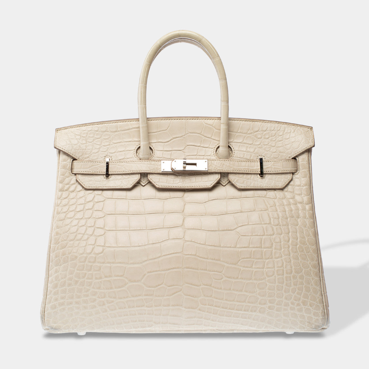 Sac HERMES Birkin 35 en Cuirs exotiques Beige - 103087