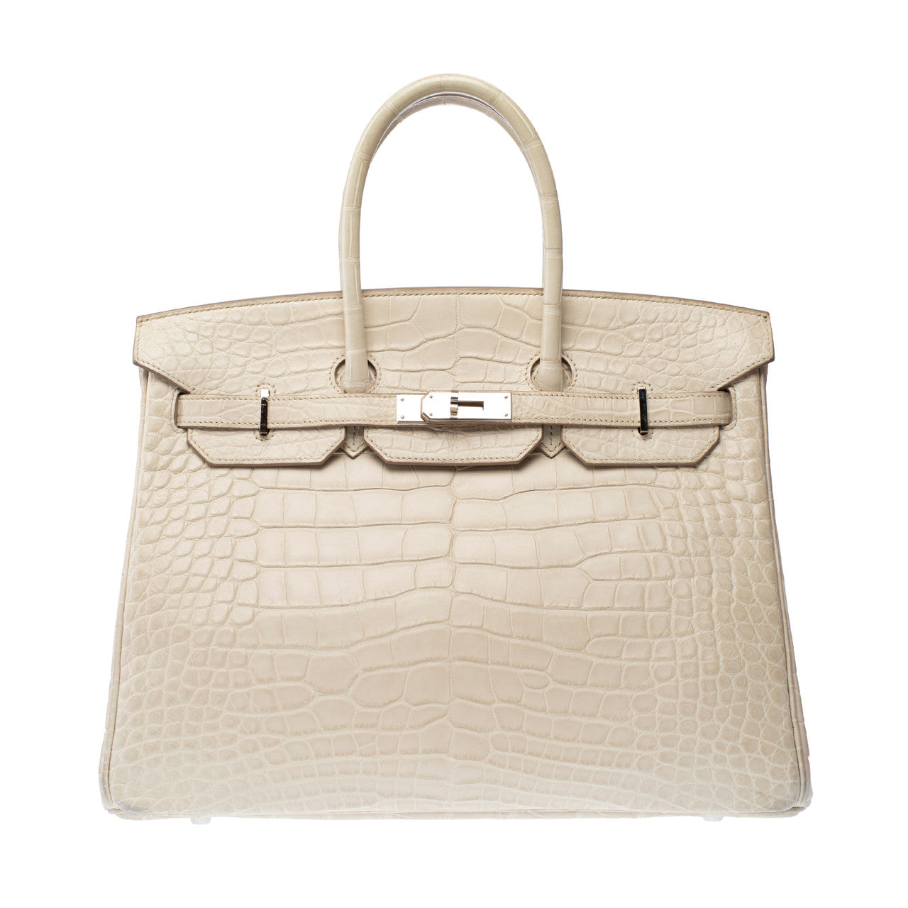 Sac HERMES Birkin 35 en Cuirs exotiques Beige - 103087