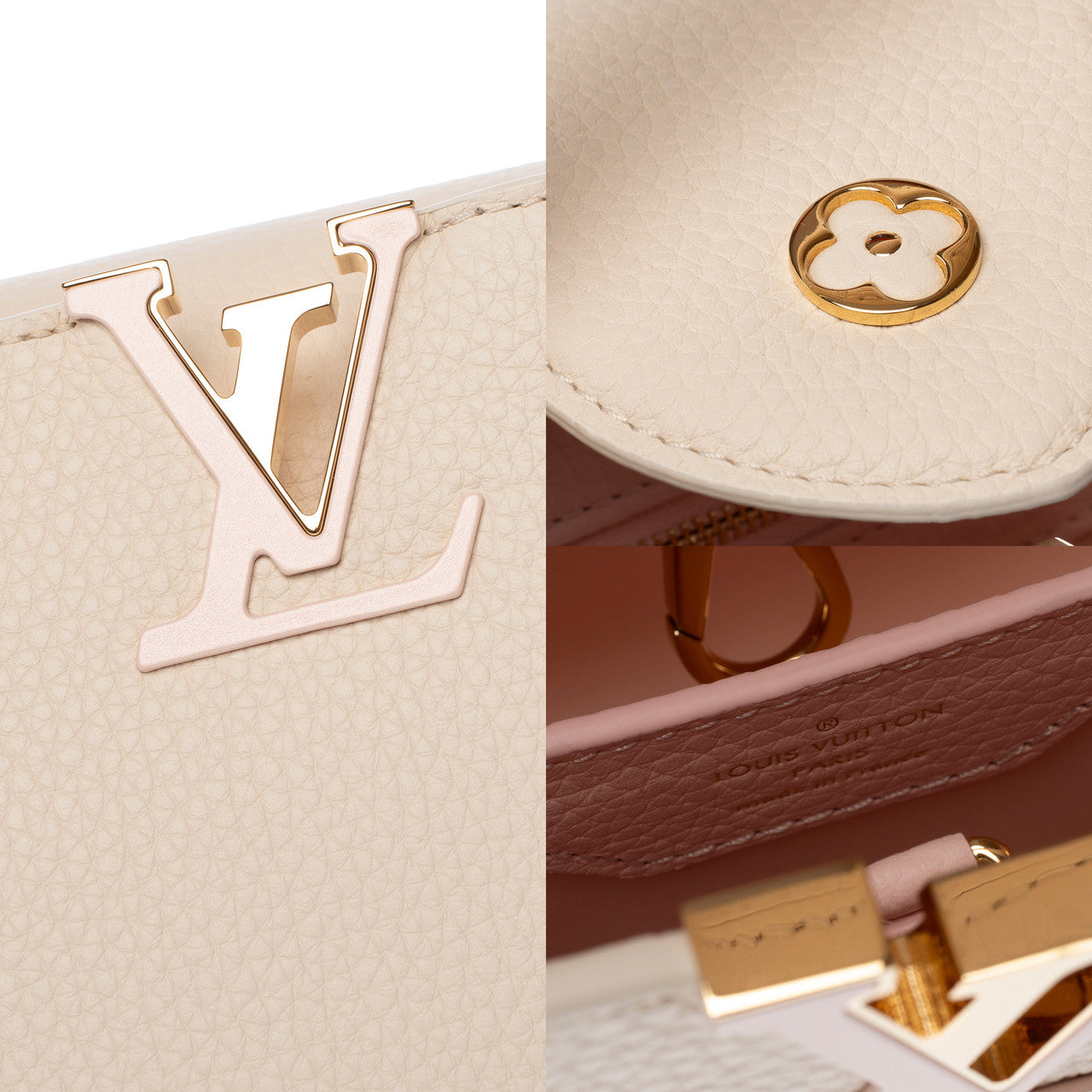 Sac LOUIS VUITTON Capucines en Cuir Rose - 103104