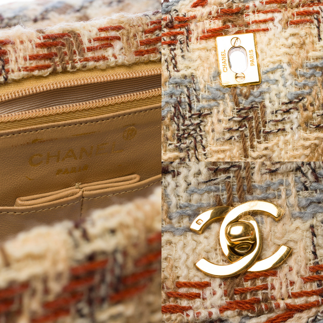 Sac CHANEL Timeless/Classique en Tweed Multicolor - 103081