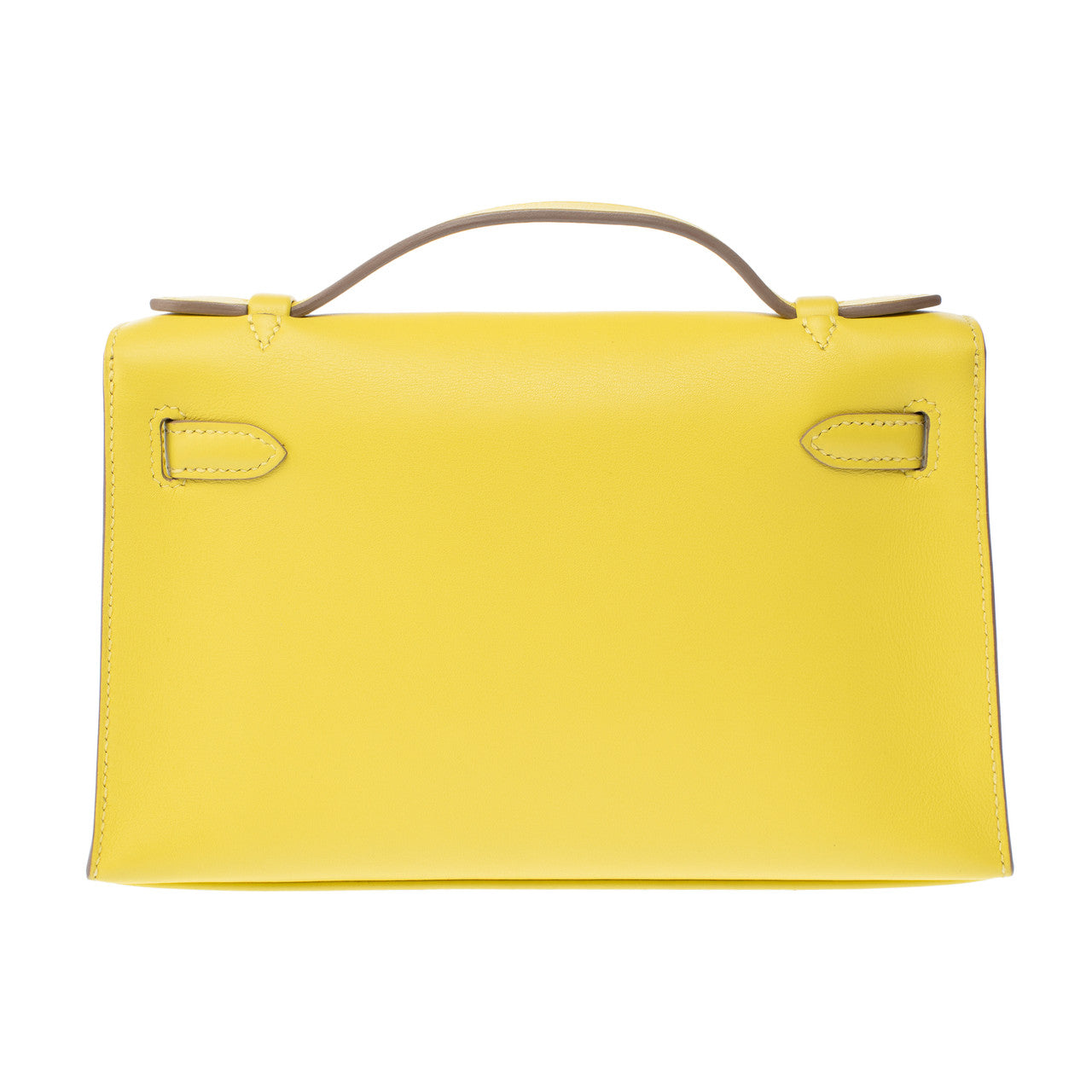 Sac HERMES Kelly Mini en Cuir Jaune - 103116