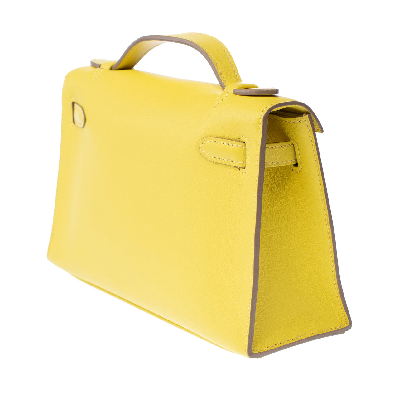 Sac HERMES Kelly Mini en Cuir Jaune - 103116