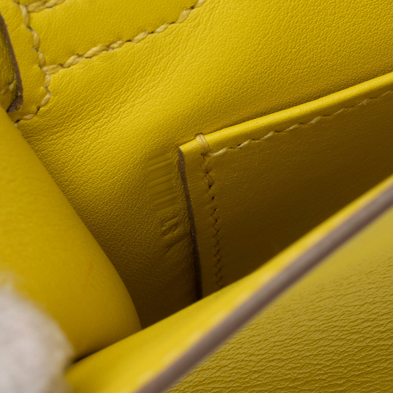 Sac HERMES Kelly Mini en Cuir Jaune - 103116