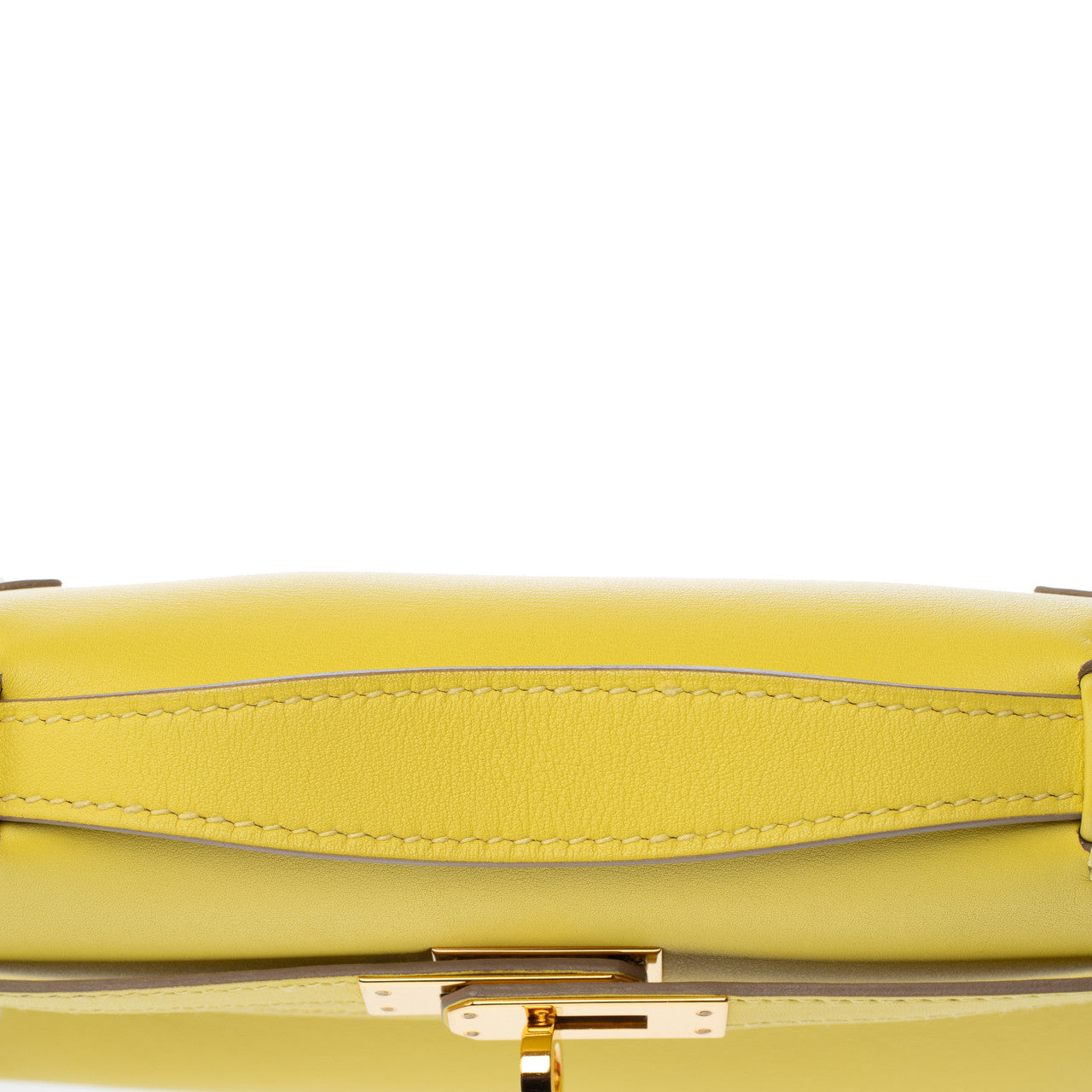 Sac HERMES Kelly Mini en Cuir Jaune - 103116