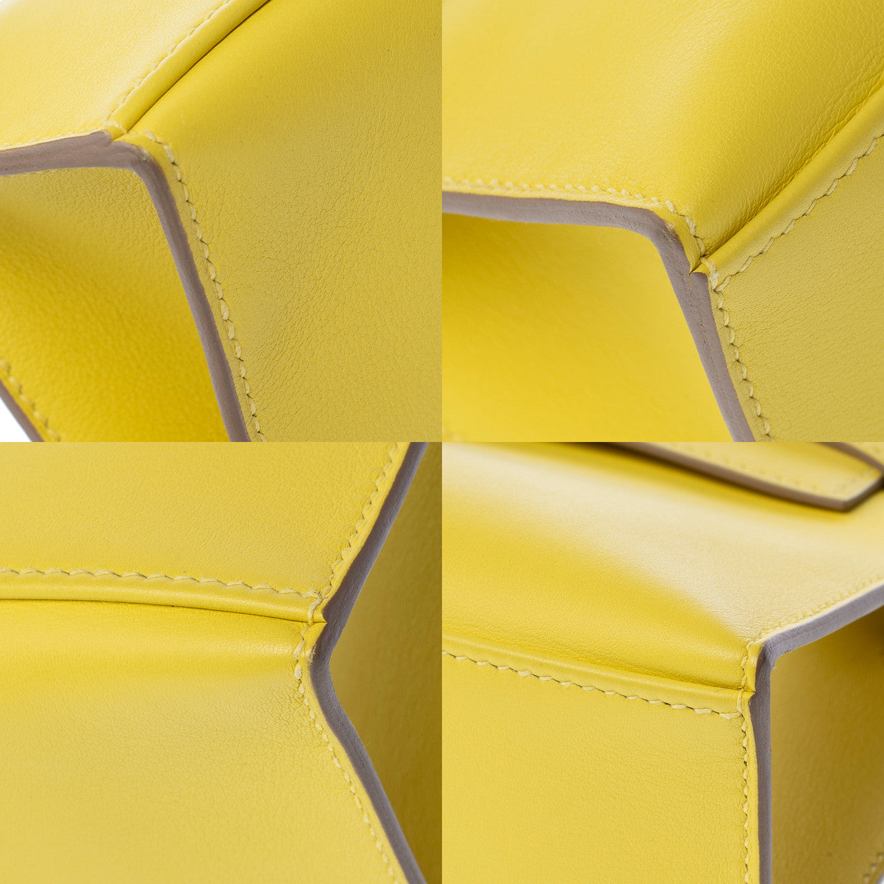 Sac HERMES Kelly Mini en Cuir Jaune - 103116