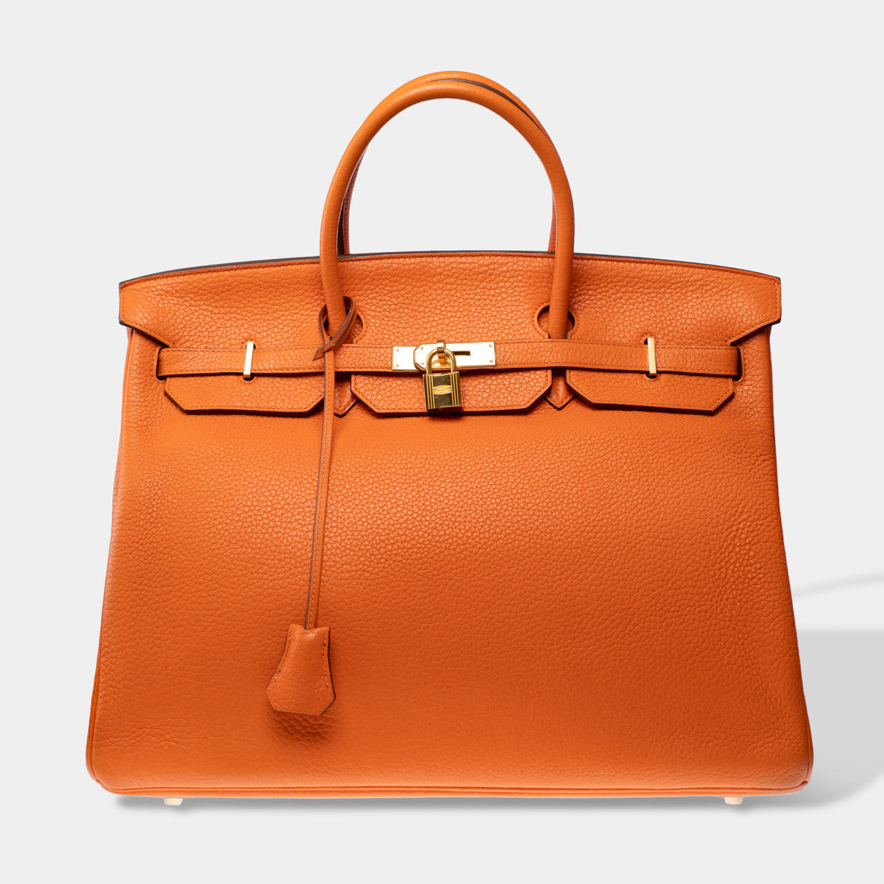Sac HERMES Birkin 40 en Cuir Orange - 103115