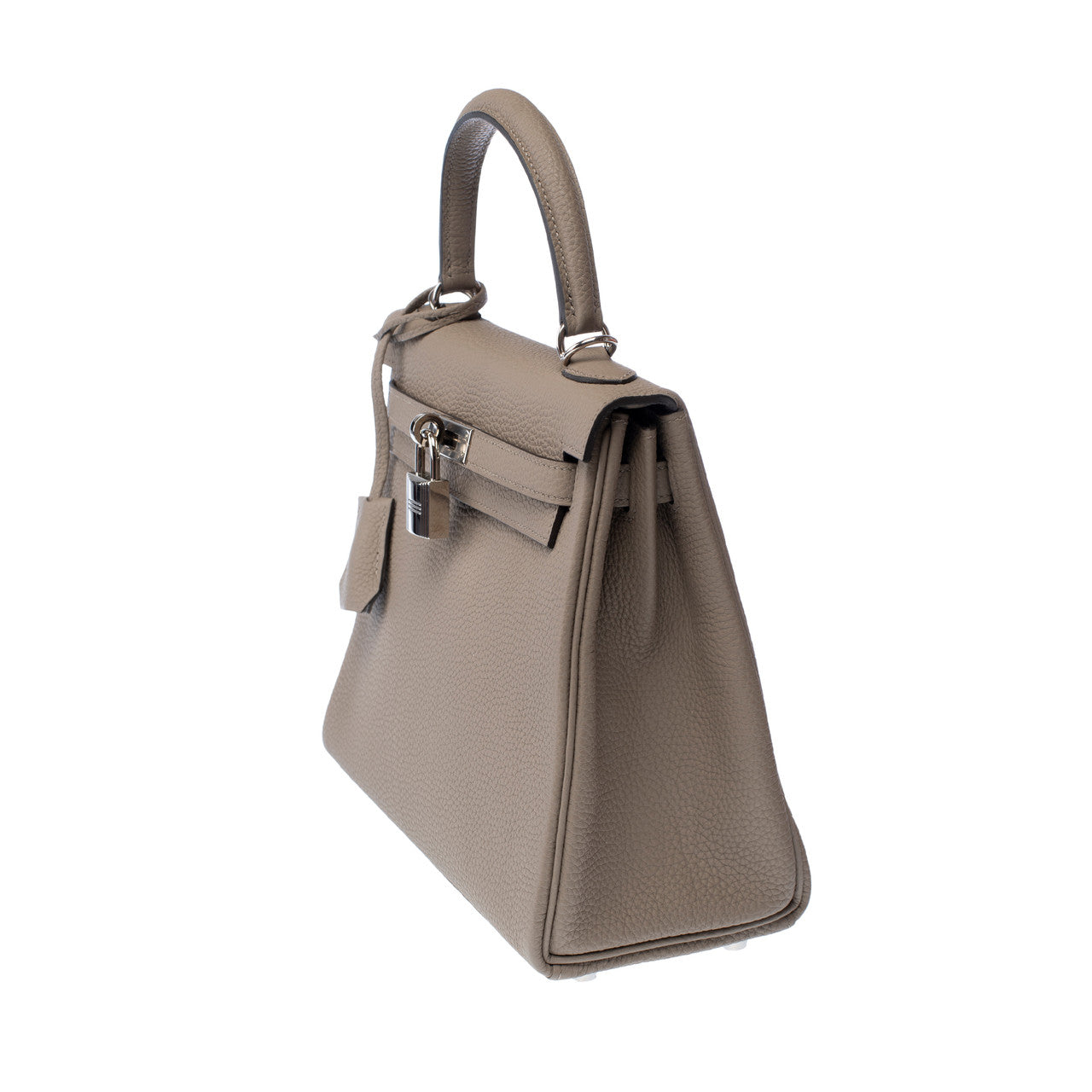 Sac HERMES Kelly 25 en Cuir Gris - 103105