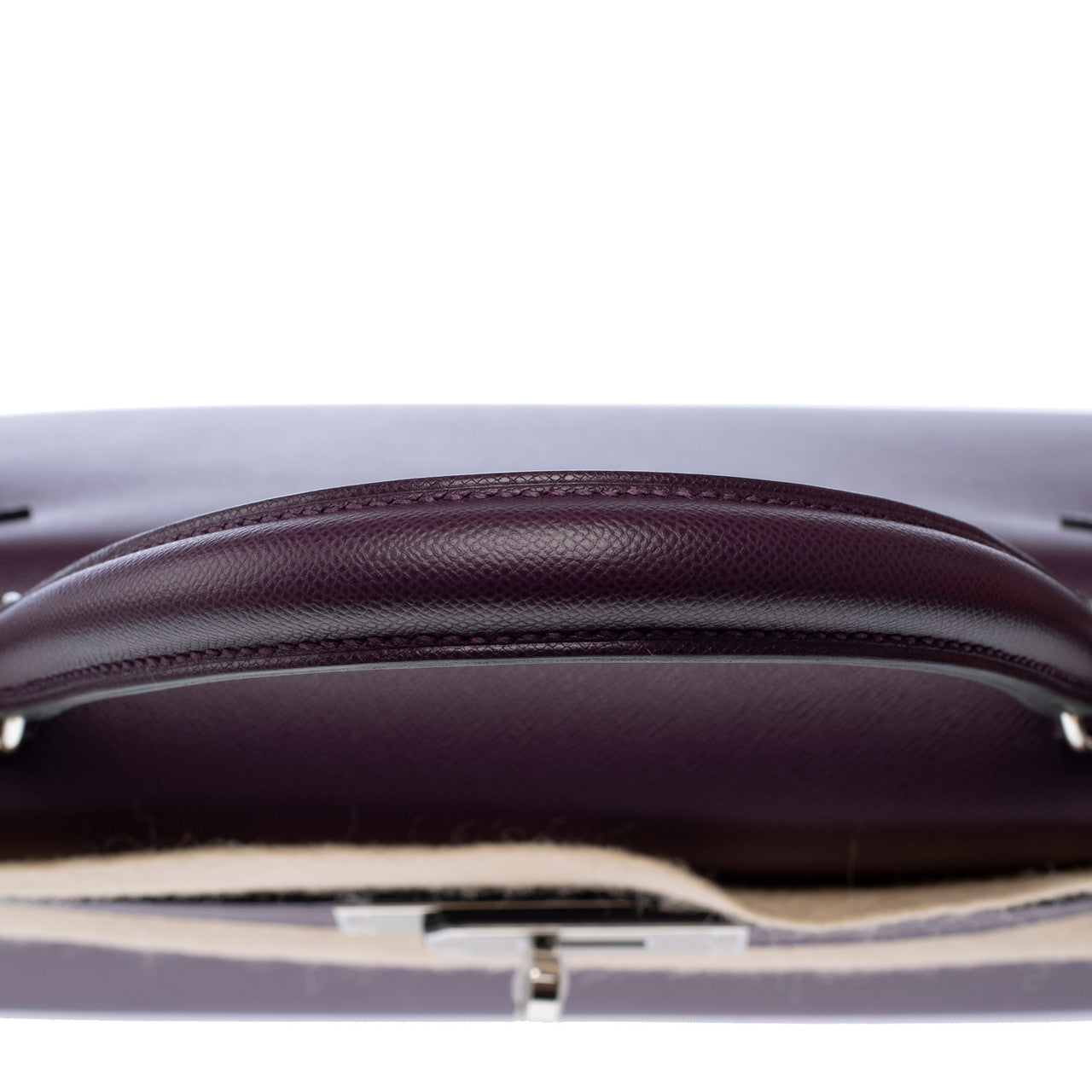 Sac HERMES Kelly 28 en Cuir Violet - 103085