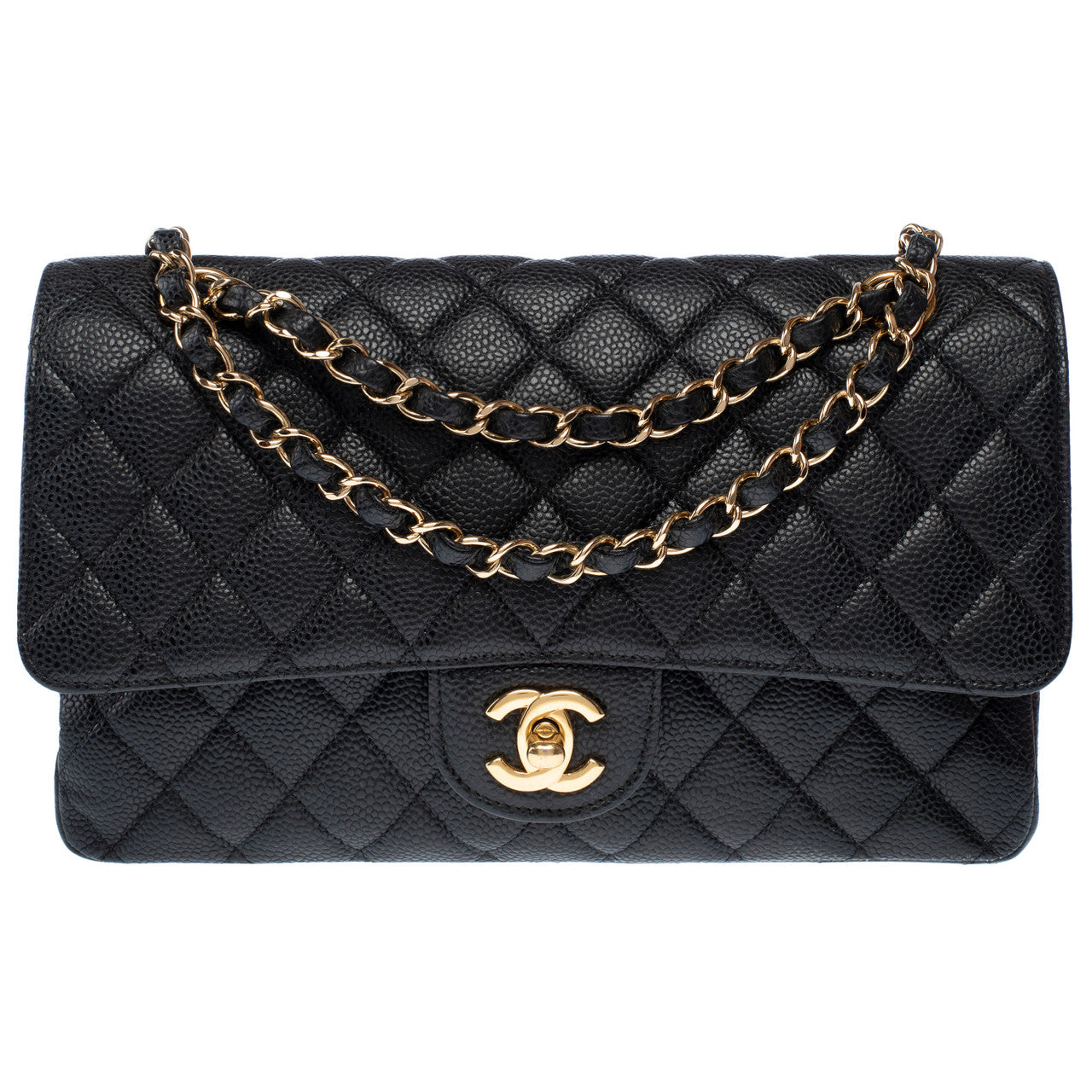 Sac CHANEL Timeless/Classique en Cuir Noir - 103108
