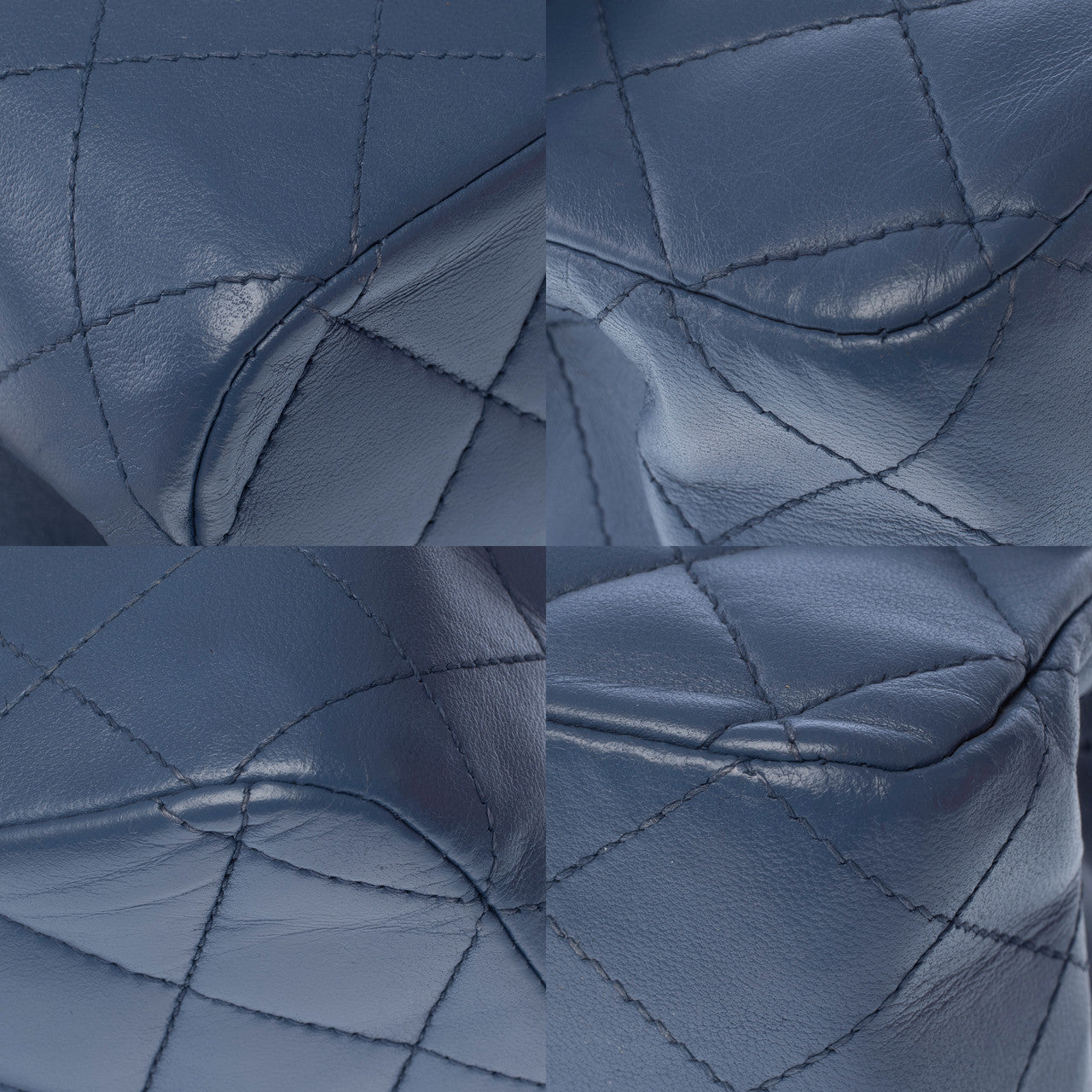 Sac CHANEL Timeless/Classique en Cuir Bleu - 103058