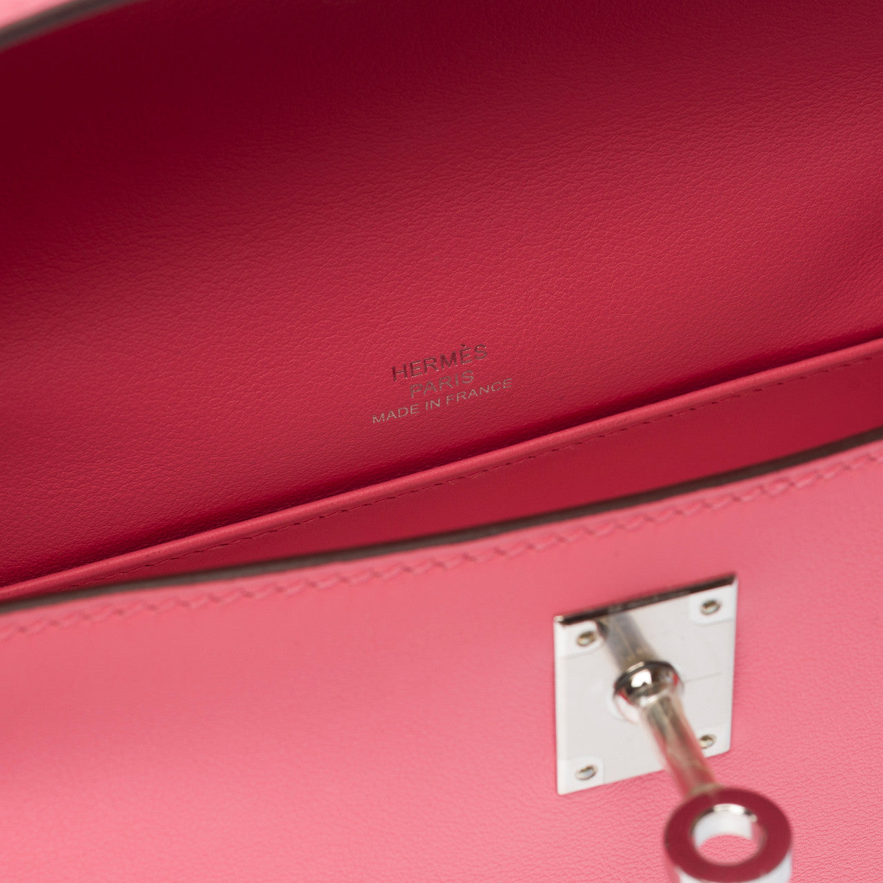 Sac HERMES Kelly Mini en Cuir Rose - 103132