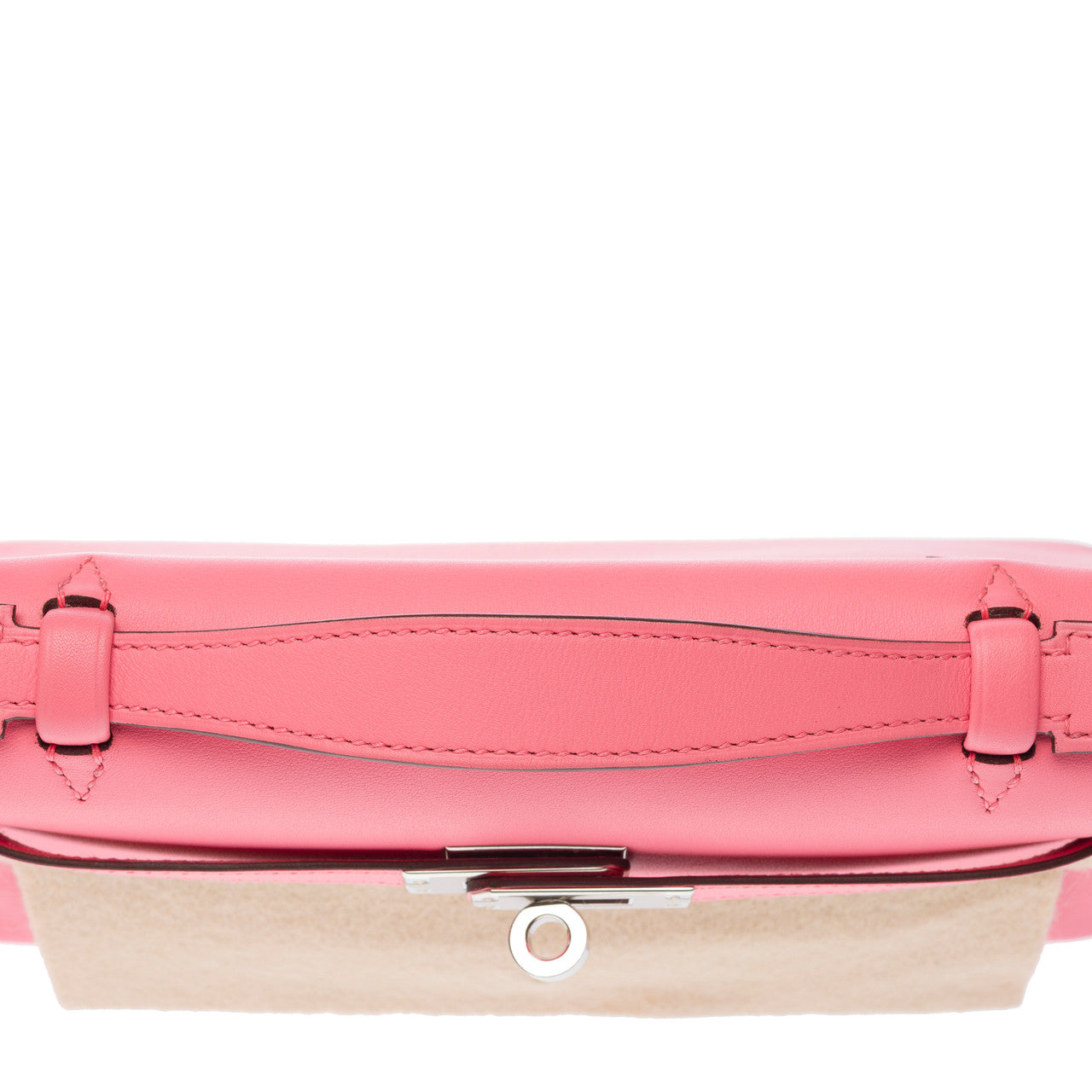 Sac HERMES Kelly Mini en Cuir Rose - 103132