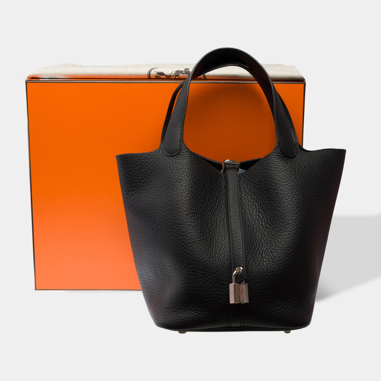 Sac HERMES Picotin en Cuir Noir - 103142