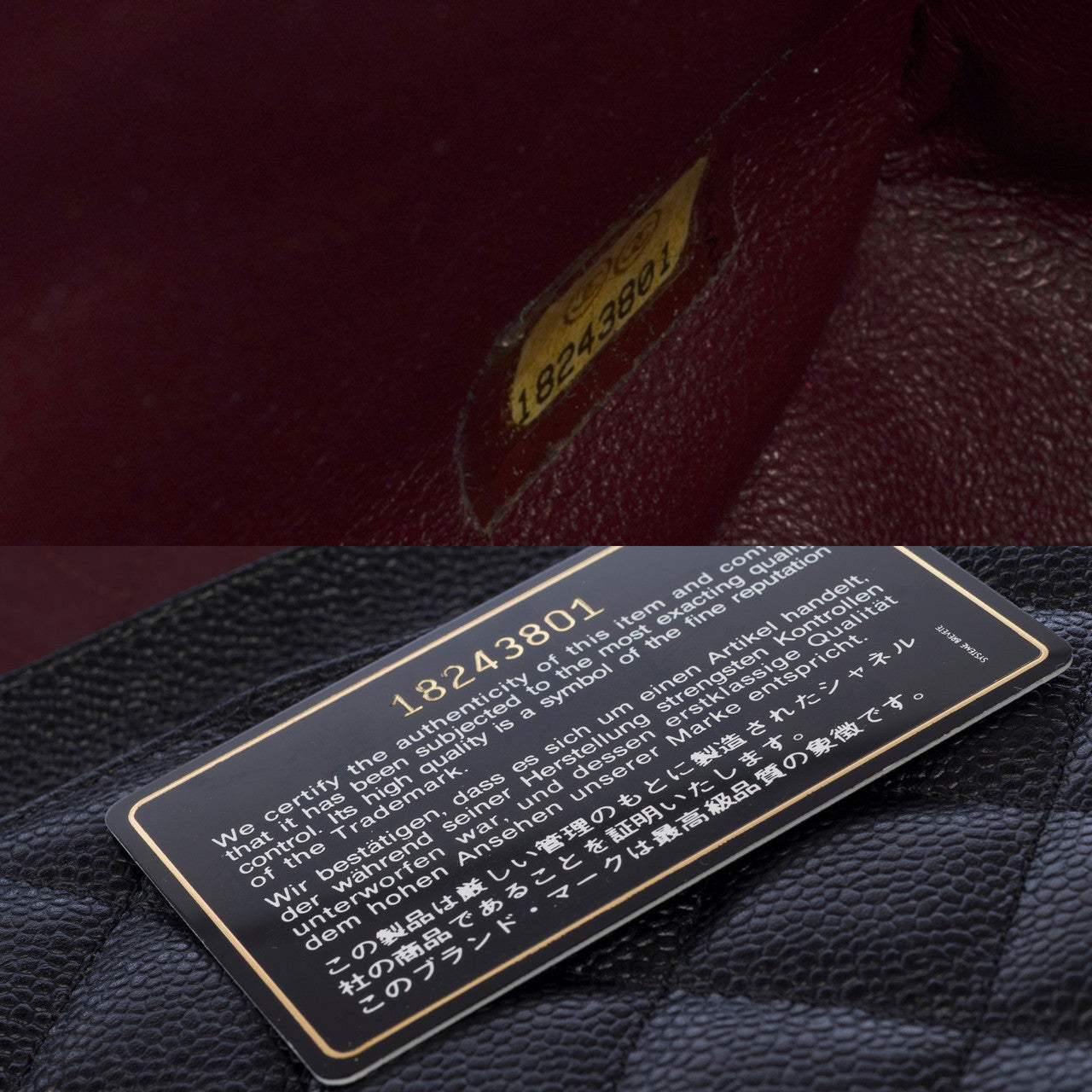 Sac CHANEL Timeless/Classique en Cuir Noir - 103130