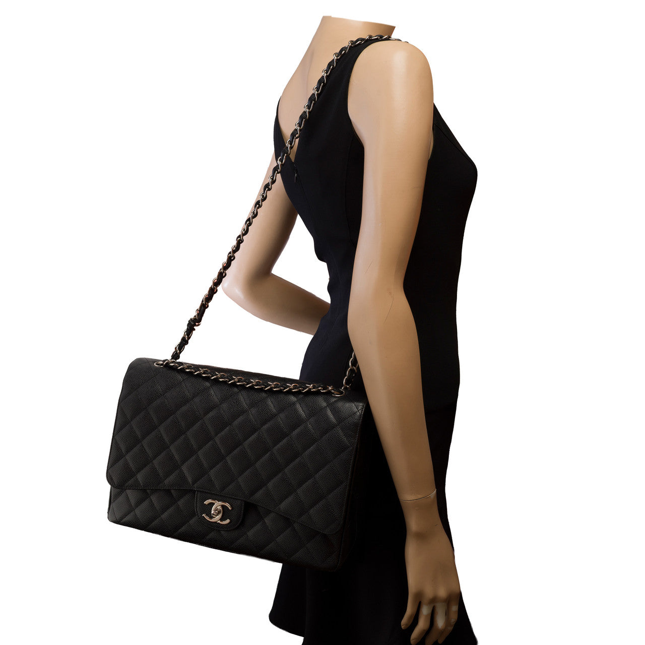 Sac CHANEL Timeless/Classique en Cuir Noir - 103130