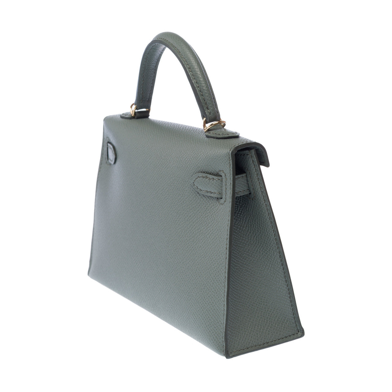 Sac HERMES Kelly Mini en Cuir Vert - 103147