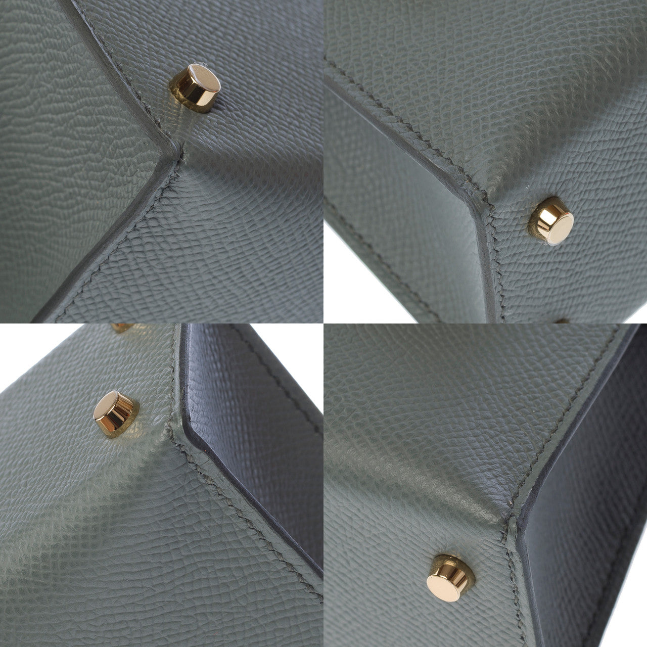 Sac HERMES Kelly Mini en Cuir Vert - 103147