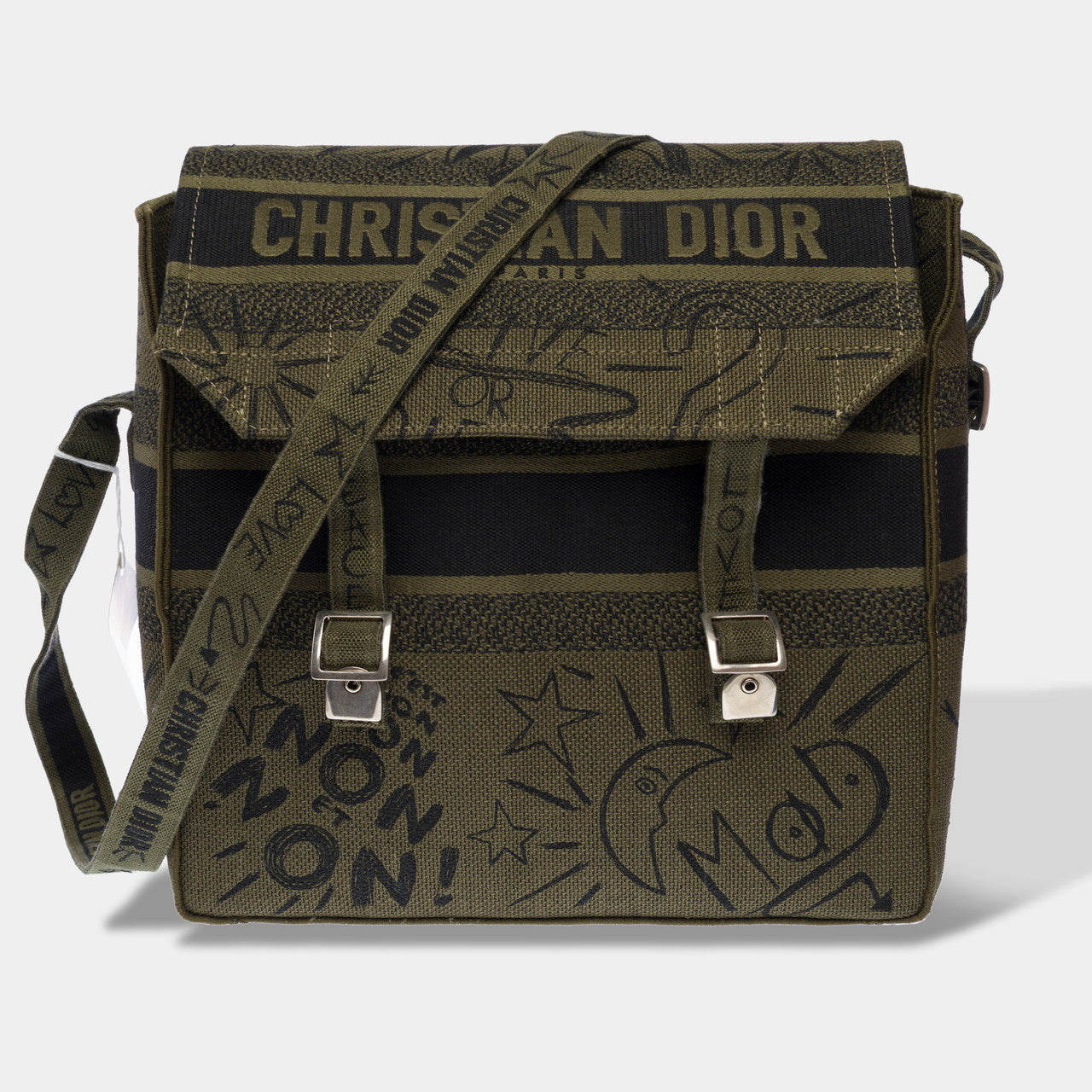 Sac DIOR en Toile Vert - 103125