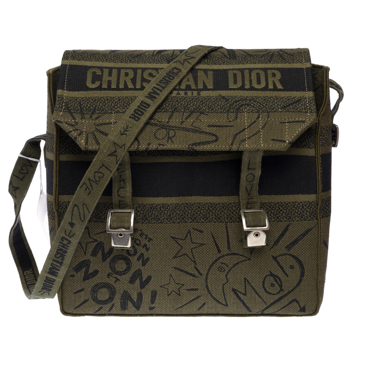 Sac DIOR en Toile Vert - 103125