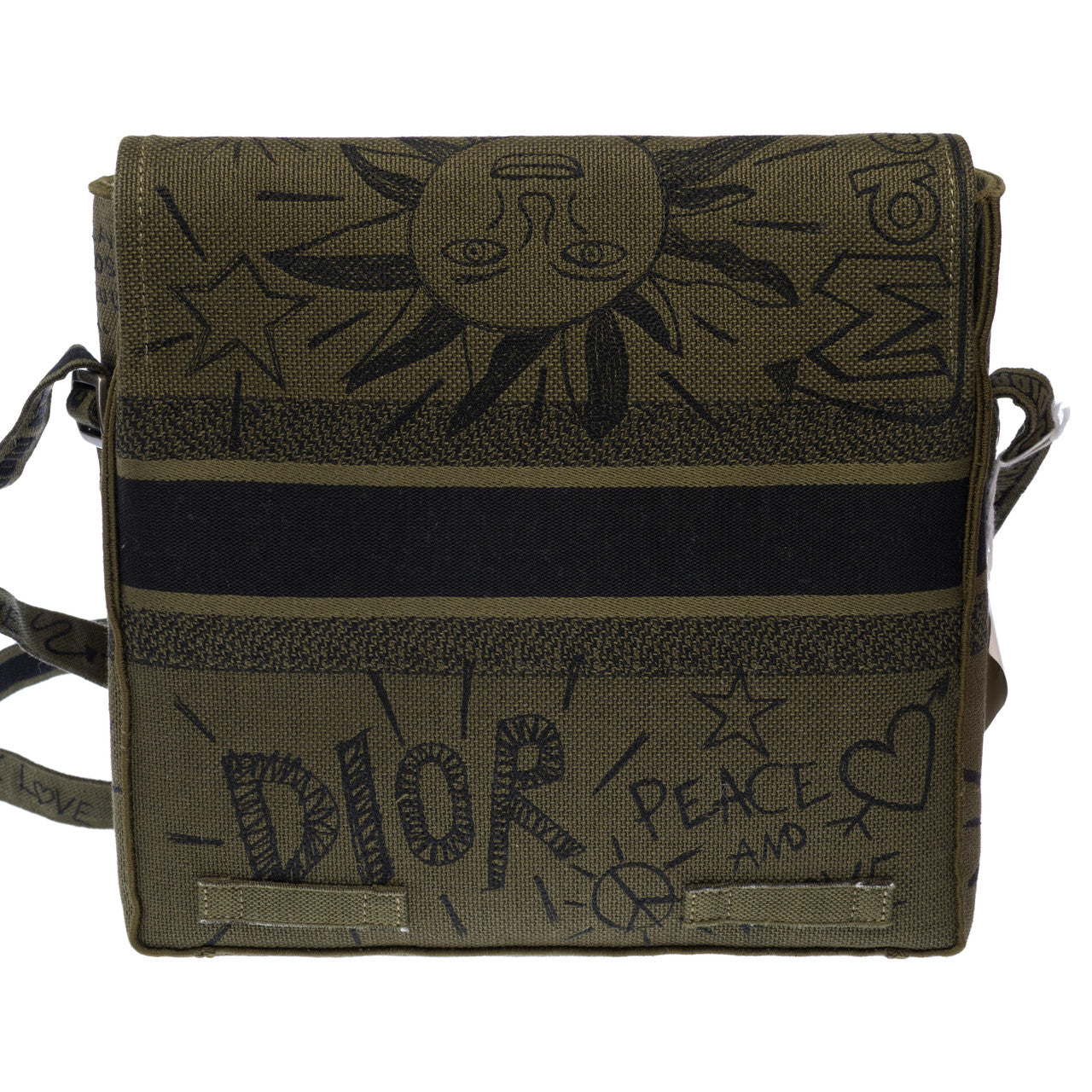 Sac DIOR en Toile Vert - 103125