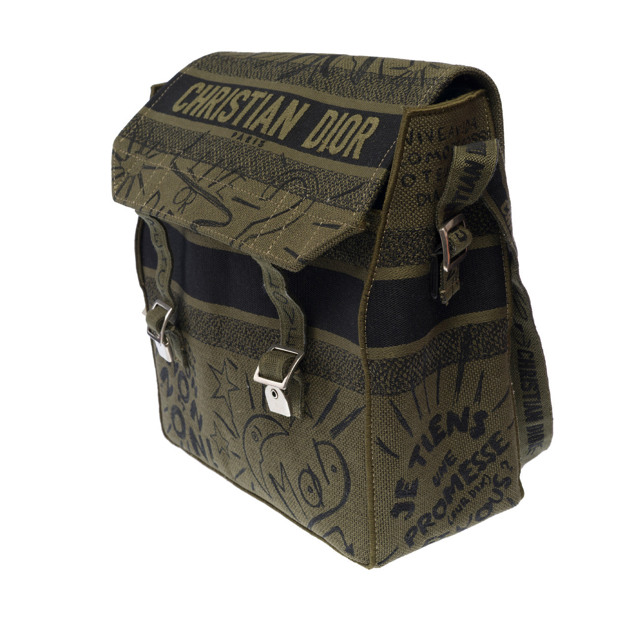 Sac DIOR en Toile Vert - 103125