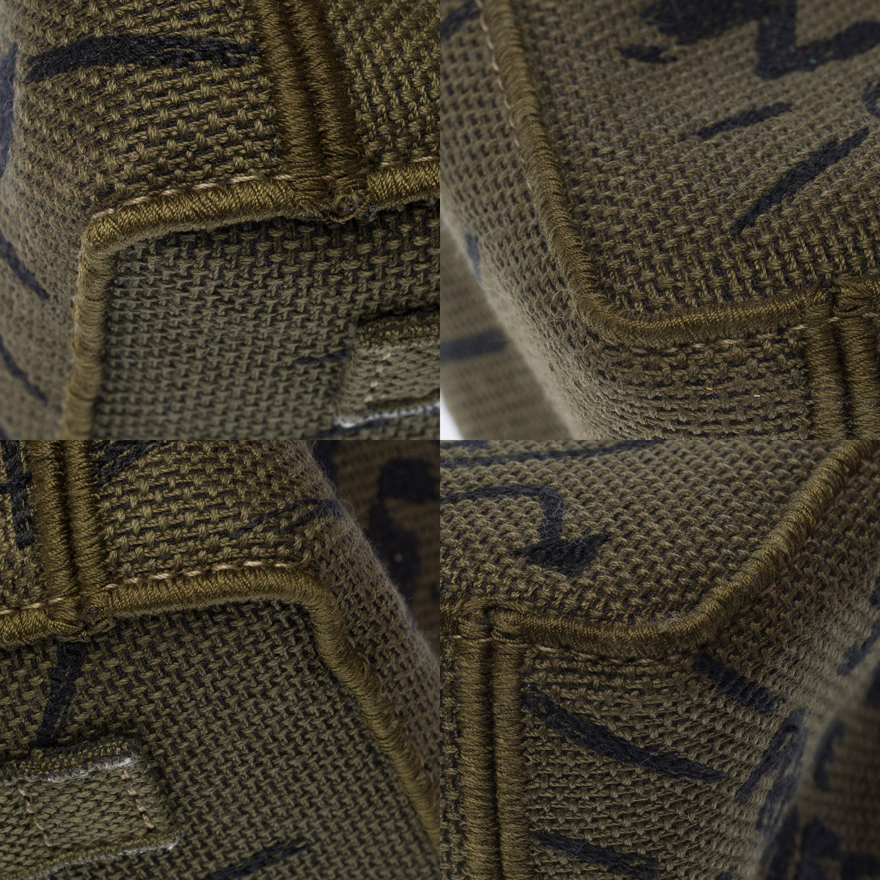 Sac DIOR en Toile Vert - 103125
