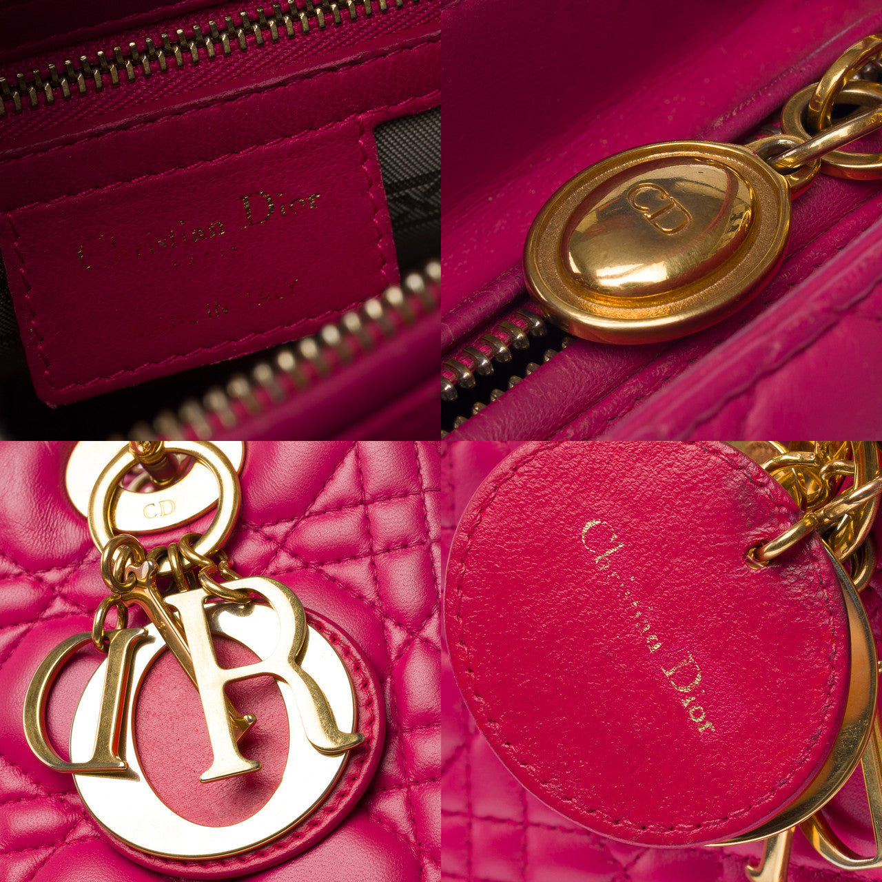Sac DIOR Lady Dior en Cuir Rose - 103127