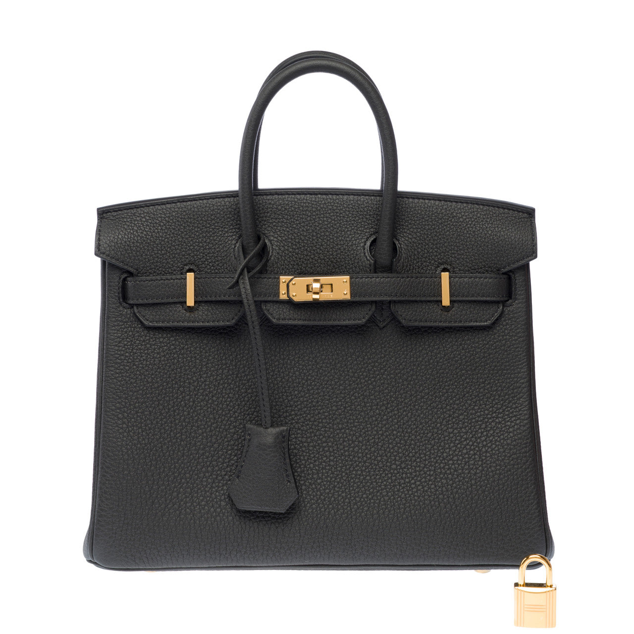 Sac HERMES Birkin 25 en Cuir Gris - 103145