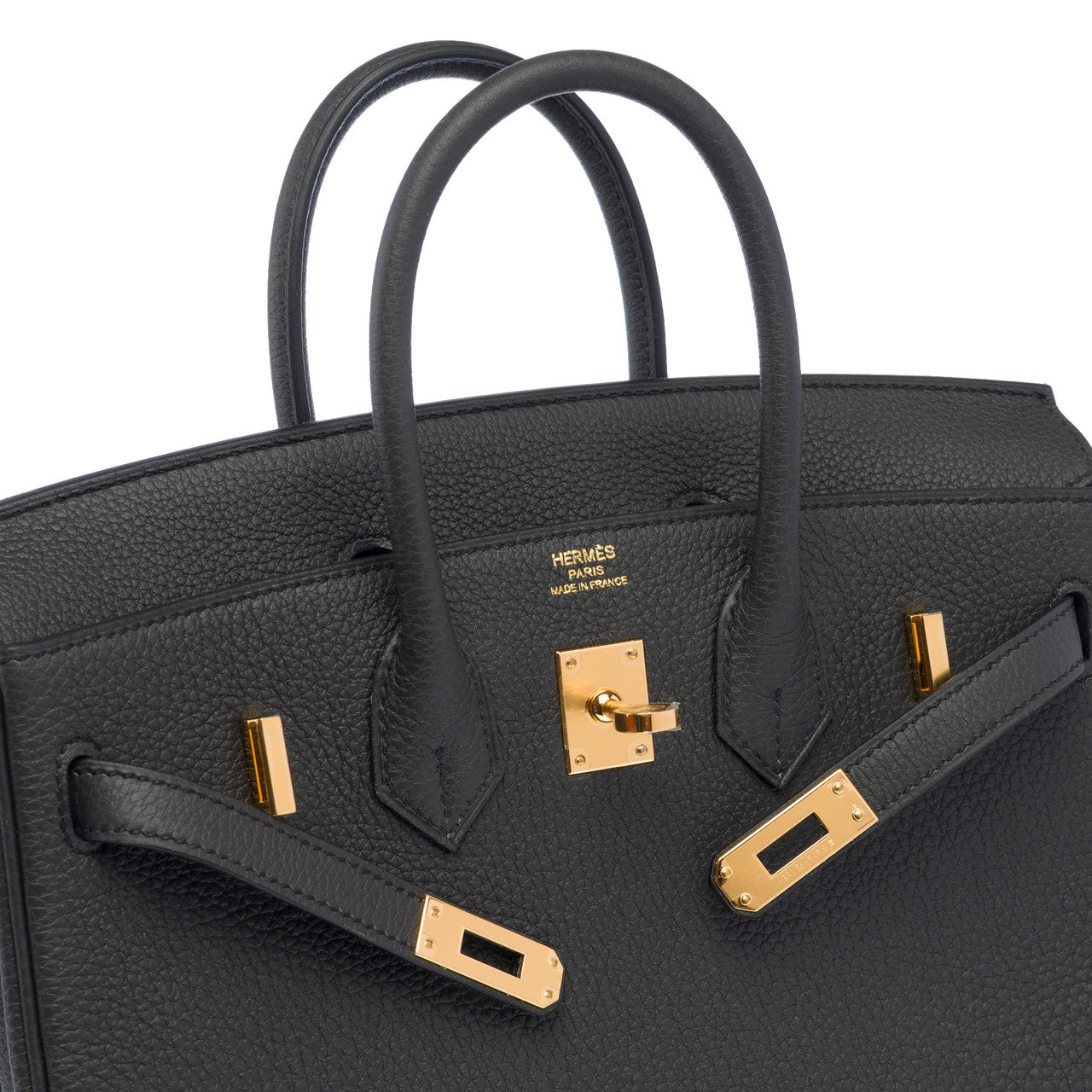 Sac HERMES Birkin 25 en Cuir Gris - 103145