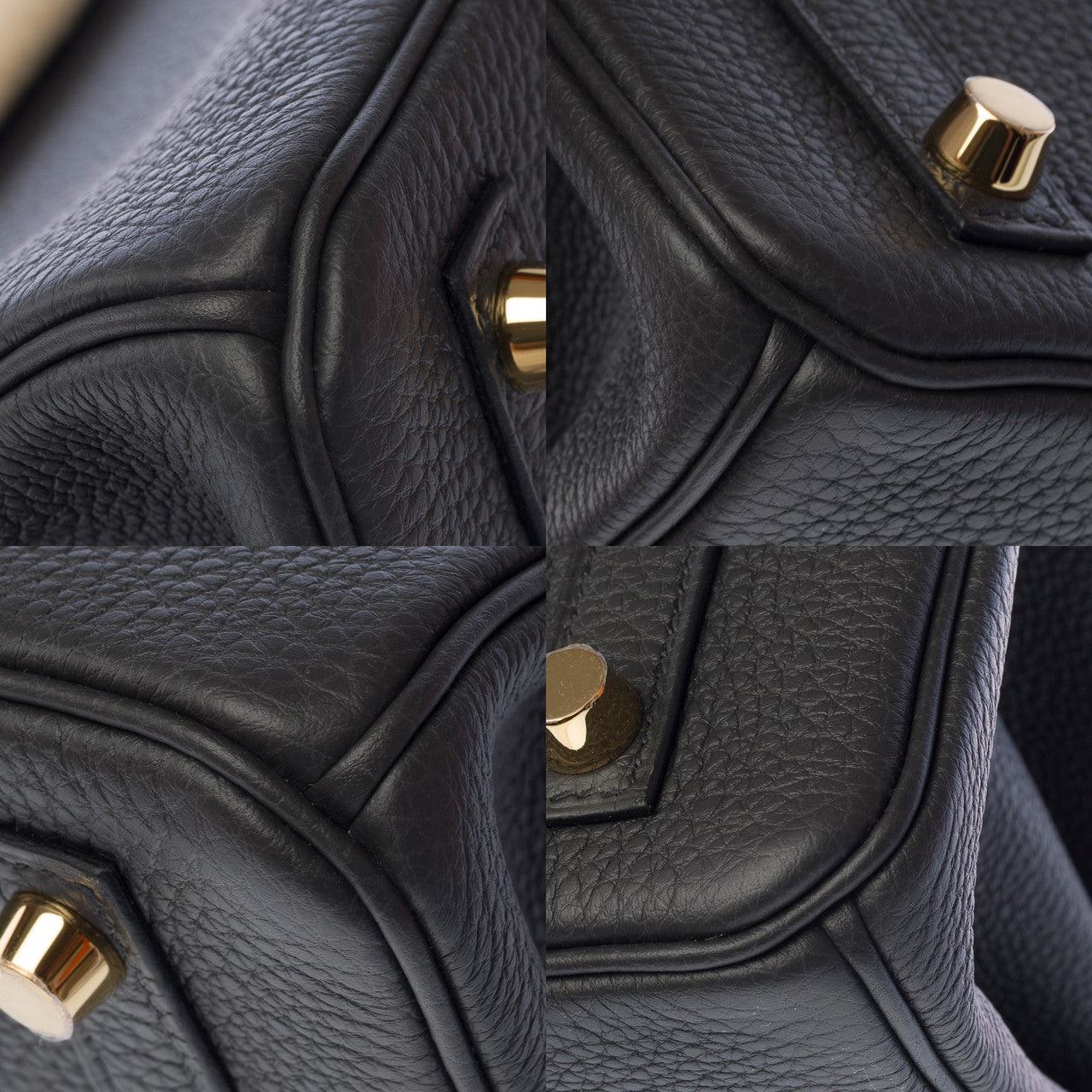 Sac HERMES Birkin 25 en Cuir Gris - 103145