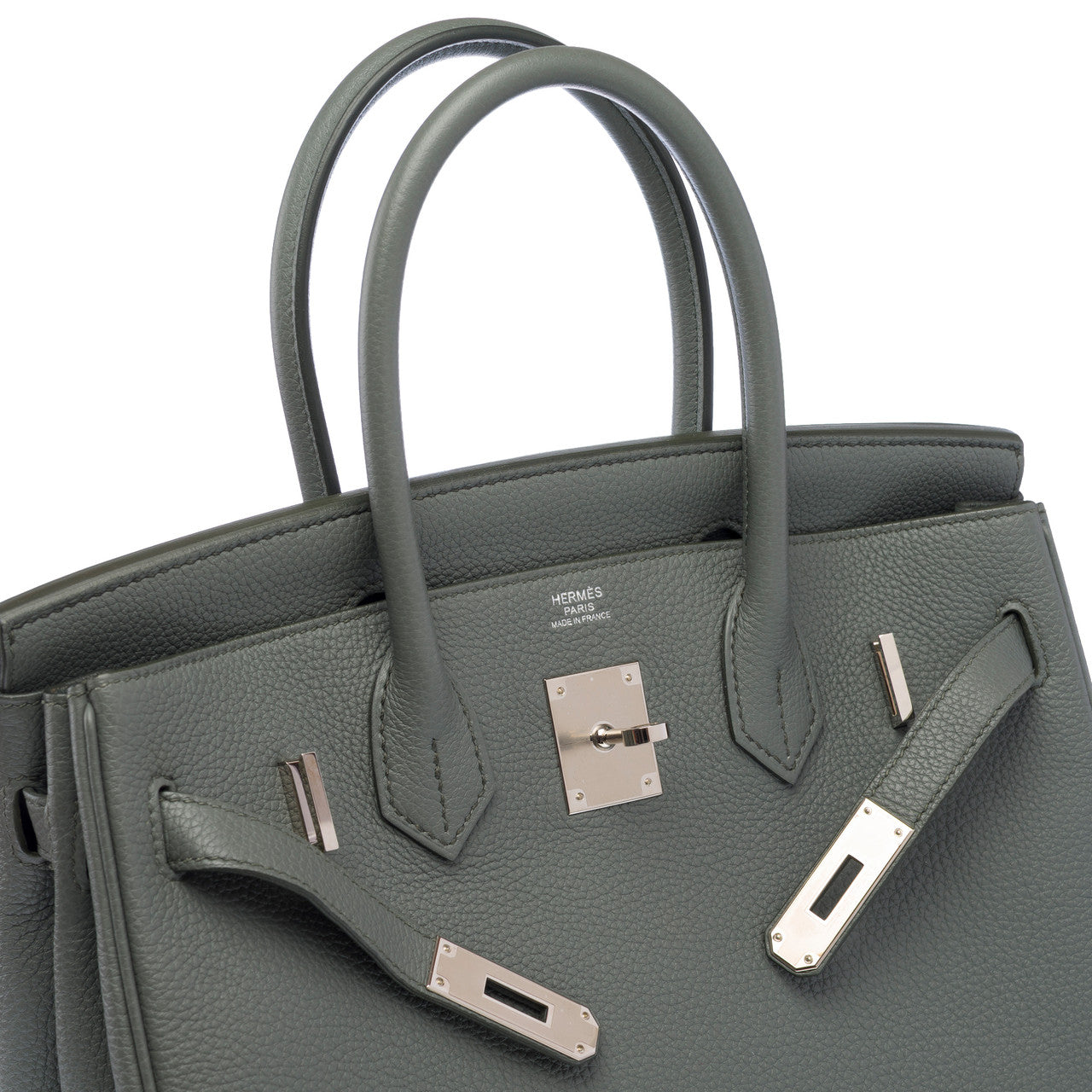 Sac HERMES Birkin 30 en Cuir Vert - 103149