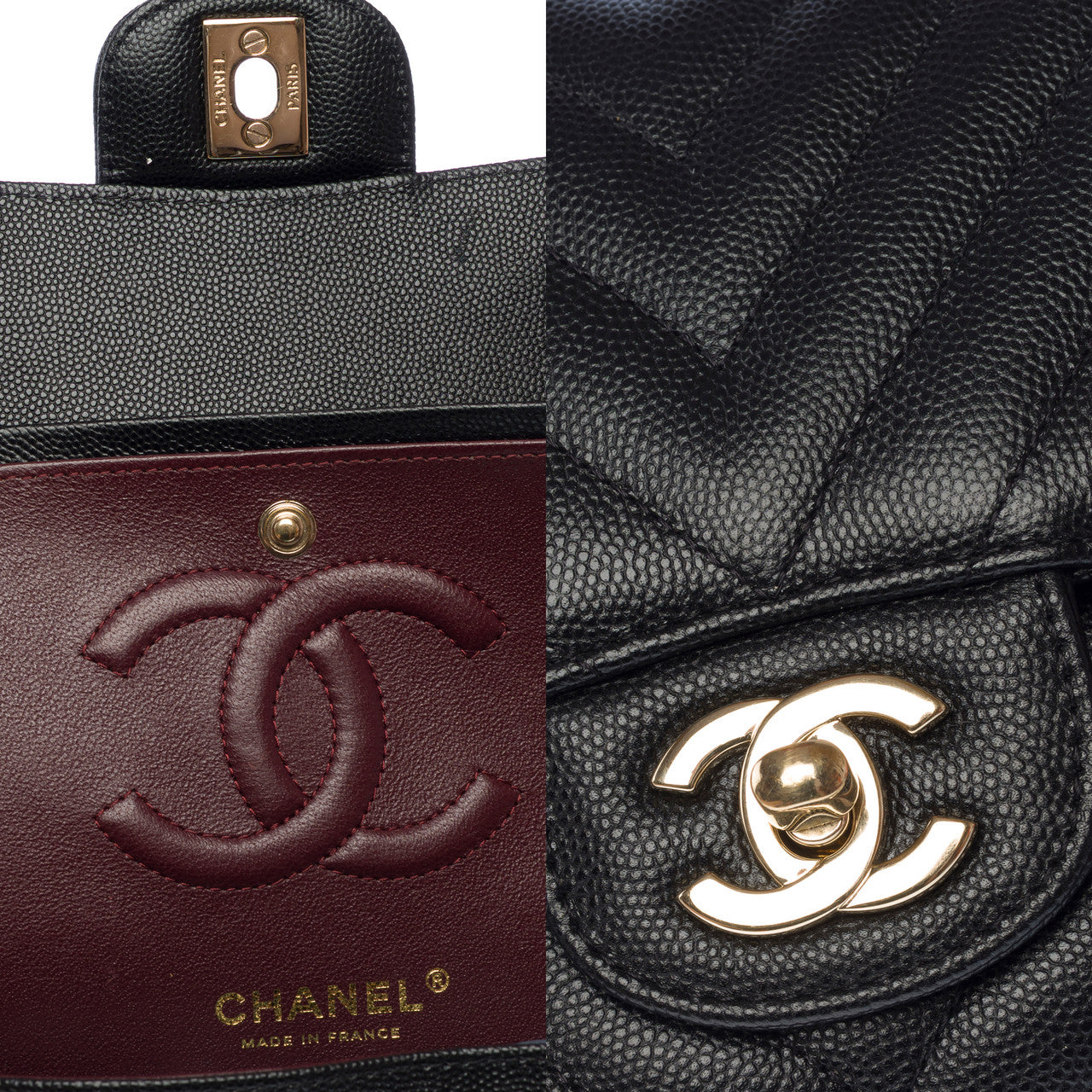 Sac CHANEL Timeless/Classique en Cuir Noir - 103131