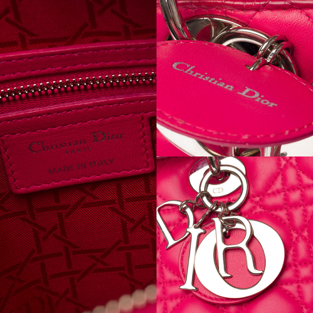 Sac DIOR Lady Dior en Cuir Rose - 103126