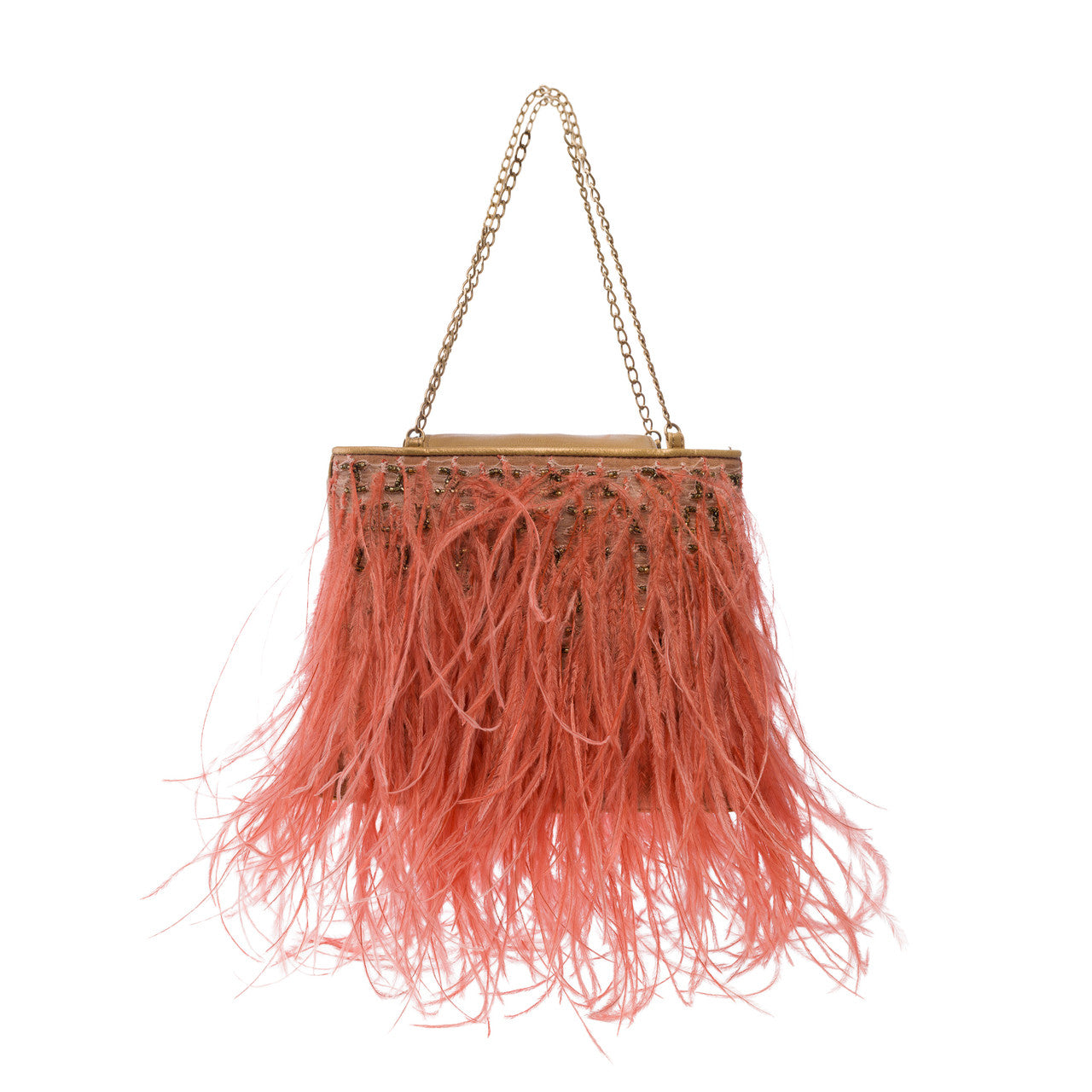 Sac CHANEL en Plume d'Autruche Rose - 103023