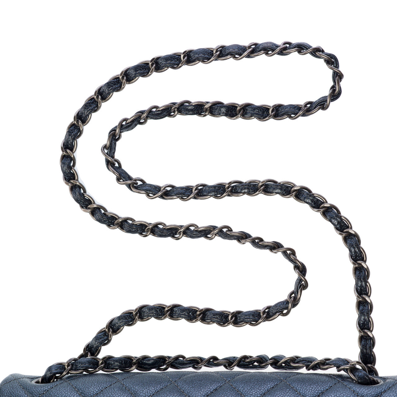 CHANEL Timeless/Classique Bag in Grey Leather - 103165