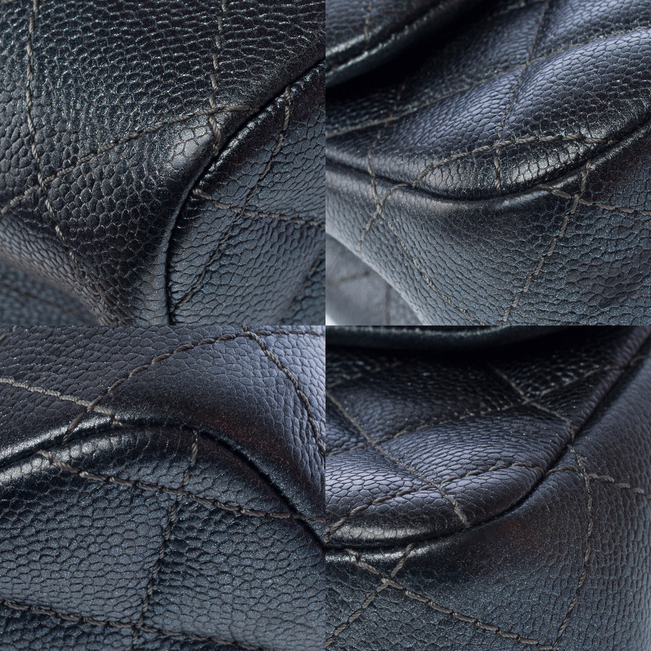 CHANEL Timeless/Classique Bag in Grey Leather - 103165