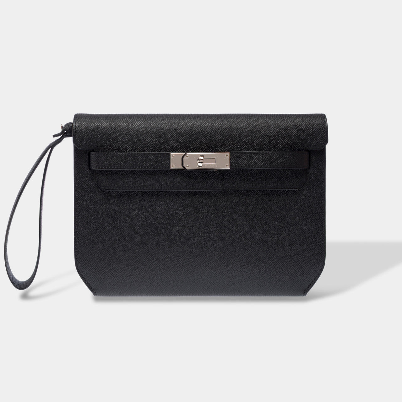 Sac HERMES Kelly Depeches en Cuir Noir - 103161